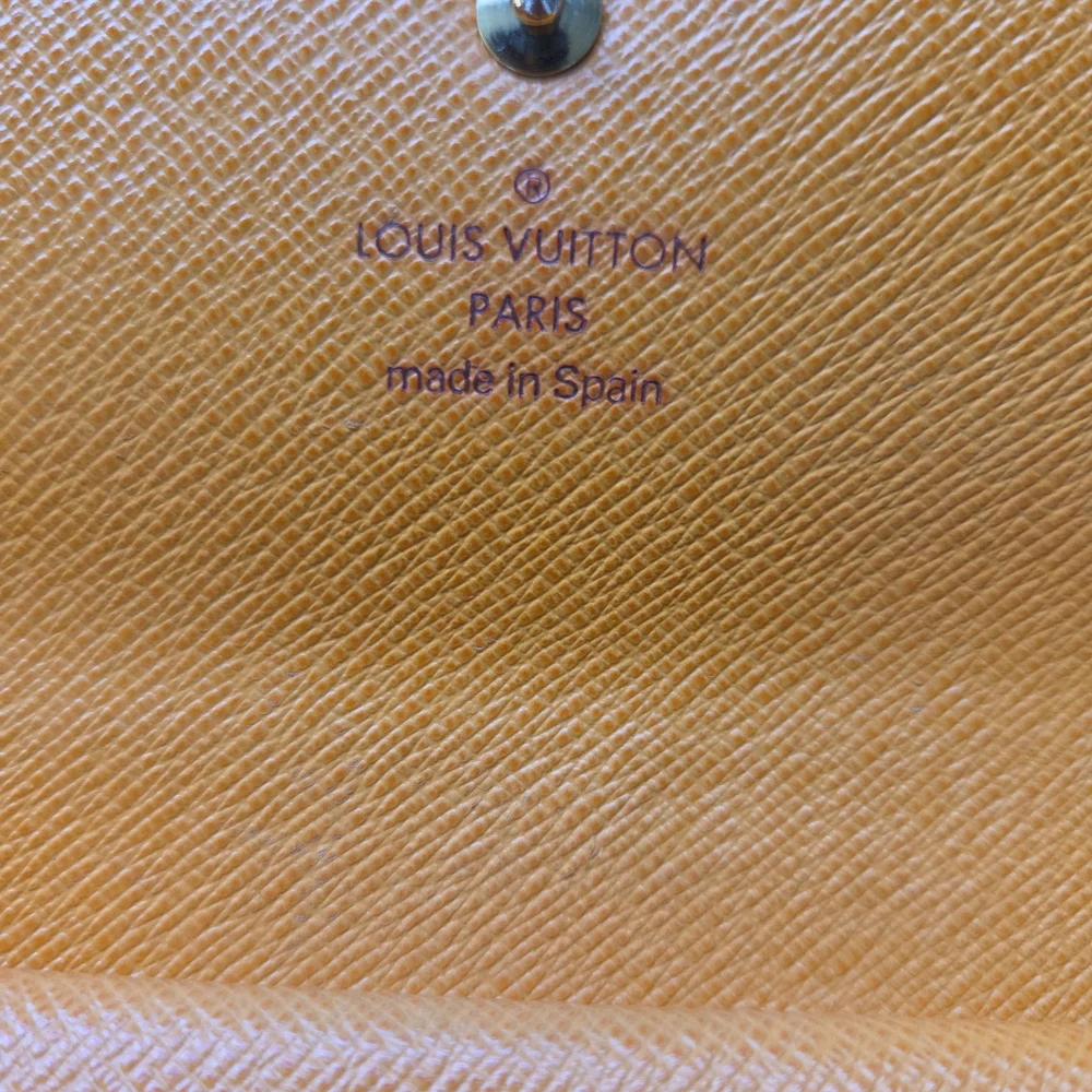 Louis Vuitton Orange Epi Leather Chain Wallet Trifold With Authentication Letter - Picture 11 of 16